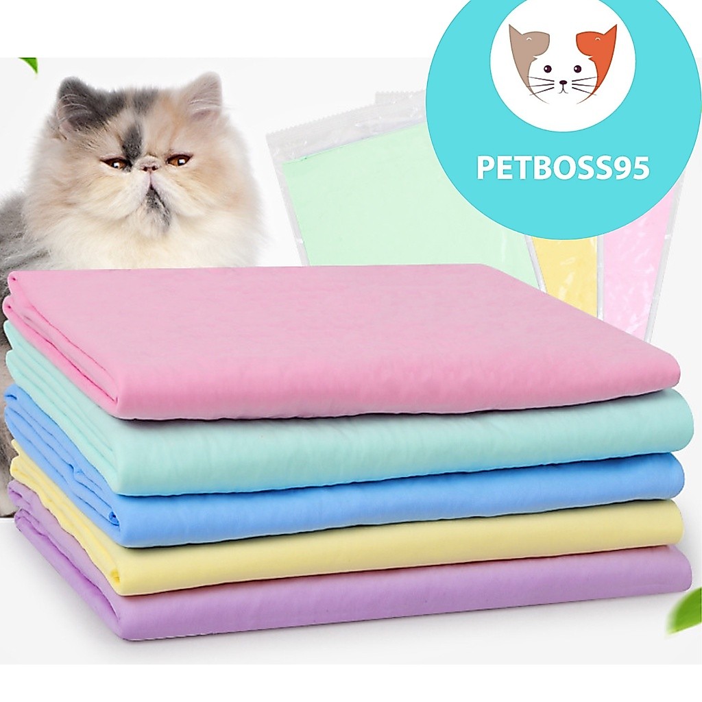 PC119 KHĂN TẮM CAO SU KHĂN TẮM CHO CHÓ MÈO THÚ CƯNG THẤM HÚT NƯỚC TỐT (MÀU NGẪU NHIÊN)