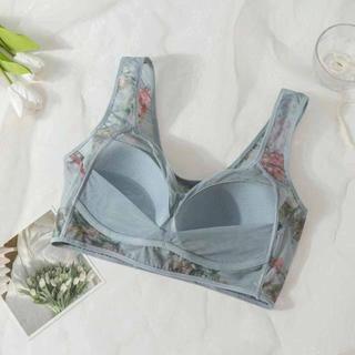 Quần Lót Và Áo Ngực Ren Cho Phụ Nữ, Chất Liệu Nylon Thoáng Khí, In Hoa Phù Hợp Mùa Hè