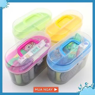 Bộ Kim Chỉ May Vá Đa Năng - Hộp Đựng Kim Chỉ Giá Rẻ Dễ Dàng Sử Dụng - HỘP KIM CHỈ DÙNG MAY VÁ TẠI NHÀ VÀ DU LỊCH