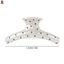 Kẹp Cá Mập Chấm Bi Cho Nữ 11 / 12cm Nhựa Chống Trơn Trượt Vuốt Tóc Thoải Mái Và Phong Cách Mũ Để Sử Dụng Hàng Ngày