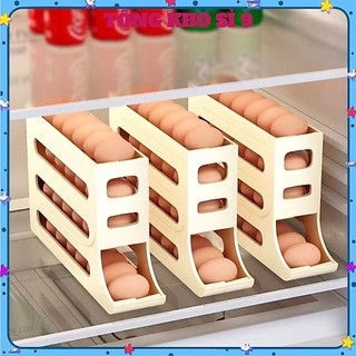 KHAY ĐỰNG TRỨNG 2 TẦNG 4 TẦNG,  Khay Đựng Trứng Tủ Lạnh Tự Lăn Thông Minh -  MA:KHAYTRUNG25