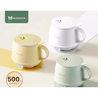 Ấm đun nước đa năng MOKKOM MK-383 300W, giữ ấm, cốc sức khỏe văn phòng