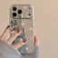 Tranh Sơn Dầu Hoa Họa Tiết Ốp Lưng Điện Thoại Redmi Note 10 11 11S 11T 12 12S 13 14 15 Pro Plus Mạ Trang Điểm Gương