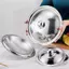 AA 10-32Cm Thép Không Gỉ Nắp Nồi Tròn Thay Thế Đa Năng Chảo Chiên Bao Viền Mịn Máy Rửa Chén An Toàn Cho Chảo Chảo Nồi Canh VN