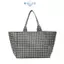 Túi Tote vải E-WOITD Gingham có thiết kế kẻ sọc trắng và không gian rộng rãi Hoàn hảo cho công việc đi học Mua sắm Sử dụng hàng ngày E-WOITD
