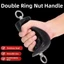 Tay cầm dây PYCOU Tricep, Thanh kéo lưới cao su chống trượt, Đai ốc vòng kép Phòng tập thể dục đa chức năng Tay cầm tiện dụng Phụ kiện thiết bị tập thể dục