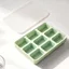 Khay đá viên silicon YB2 có nắp 9 khoang Khuôn đá hình chữ nhật có thể tái sử dụng Hộp đựng tủ đông cấp thực phẩm
