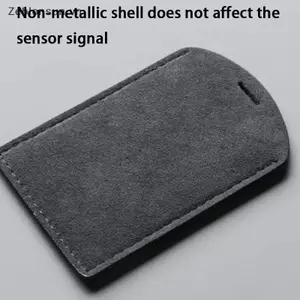 # HB # Giá đỡ thẻ NFC PVC có nắp lật cho xe nhung bảo vệ di động 2 thẻ lưu trữ lý tưởng cho chìa khóa xe hơi và ID.