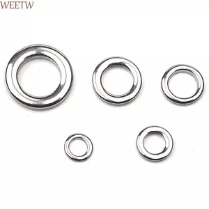 WEETW Snap Chia Nhẫn Chịu Lực Chắc Chắn Vòng Kết Nối Thép Không Gỉ 304 Pesca Dụ Giải Quyết Đầu Nối