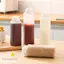 TOPTOOLCX Chai ép gia vị, Nước sốt Dầu ô liu Gia vị Chai ép đùn, Cân dã ngoại BBQ Tiện ích Salad Dressing Chai xịt dầu