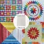 HFTOY 5 Trong 1 Thước Cắt Quilt Acrylic Trong Suốt Vuông Mẫu Thước May Cắt Quilting May Thủ Công ~