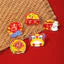 2025 Phong Cách Trung Hoa Năm Mới Phong Cách Thổ Cẩm Cây May Mắn Mèo May Mắn Quốc Gia Hợp Thời Trang Văn Hóa Sáng Tạo Dễ Thương Lễ Hội Huy Hiệu Phụ Kiện 6.28 ISZH
