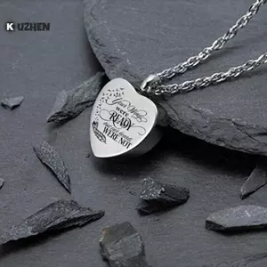 KUZHEN Heart Urn Nelace cho - Trang sức hỏa táng Lưu niệm Mặt dây chuyền tưởng niệm Quà tặng HOT