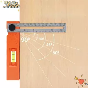 NOTE1 Thước đo độ sâu có thể gập lại, Thước đo đánh dấu có thể gập lại nhiều góc có thể điều chỉnh, Dụng cụ đo lường di động có vỉ có thước đo định vị tỷ lệ