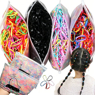 1000 / 3000 / 5000 Chiếc Dây Buộc Tóc Co Giãn Nhiều Màu Thời Trang - Dây Cao Su Dùng Một Lần Cho Bé Gái