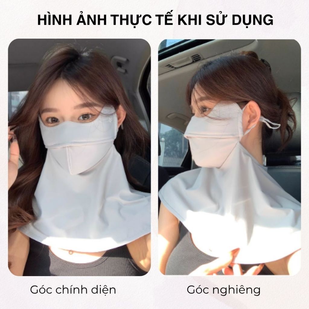 Khẩu trang trùm cổ Unicare Neck Proof, khẩu trang chống tia cực tím che kín cổ, vải mềm mịn, thoáng khí - Chính hãng