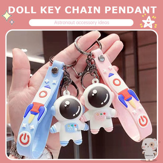 【Chamvn】Móc khóa búp bê phi hành gia hoạt hình Quà tặng sáng tạo Phụ kiện túi du hành vũ trụ Cặp đôi Mặt dây