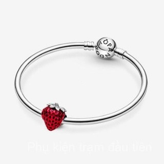 ❈ ❈ [Mới 2024] Charm hạt dâu tây bạc Panpan 925