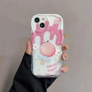 Lollipop Sugar Flower Chain Case cho OPPO A5 A5i A5X A20 A3 Pro A3X A80 A60 A40 A79 A18 A38 A16 A16S A79 A96 A57 4G A15 A15S A35 Girl Vỏ Điện Thoại TPU Trong Suốt
