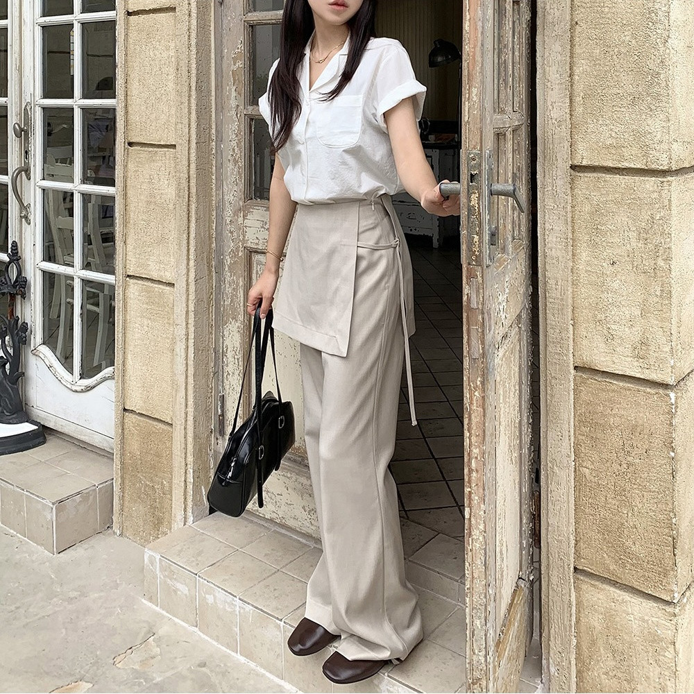 SUXI Quần nữ lưng cao có dây rút - Phù hợp mọi mùa