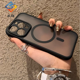 Ốp Điện Thoại Từ Tính Mờ Sang Trọng Cho IPhone 17 Pro Max 11 Pro 12 13 14 15 16 Pro Max 17Air 14 / 15 / 16 Plus Vỏ Trong Suốt Chống Sốc