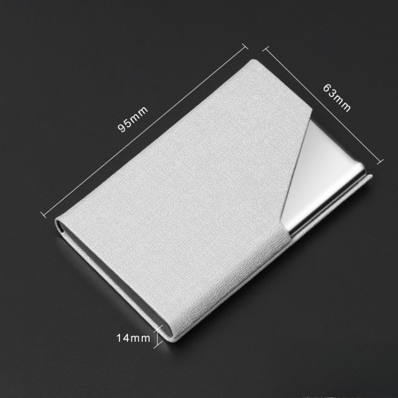 Hộp Danh Thiếp Da PU Cao Cấp - Chống Nước & Chống Xước Hiệu Quả, Thiết Kế Tối Giản Sang Trọng