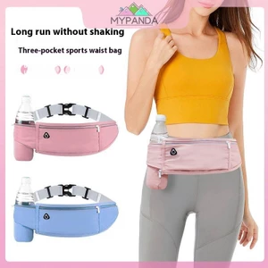 MYPANDA - Thắt lưng thể thao cho nam và nữ với túi chống nước, ví đựng tiền và holder điện thoại, phù hợp phòng tập thể dục.
