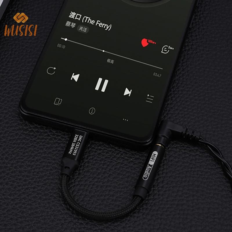 [WUSISI] Bộ khuếch đại tai nghe HiFi DAC Type C sang 3,5mm CX31993 Chip USB C Bộ giải mã âm thanh Bộ chuyển đổi AMP Bộ khuếch đại DAC cho 16 / Android MỚI