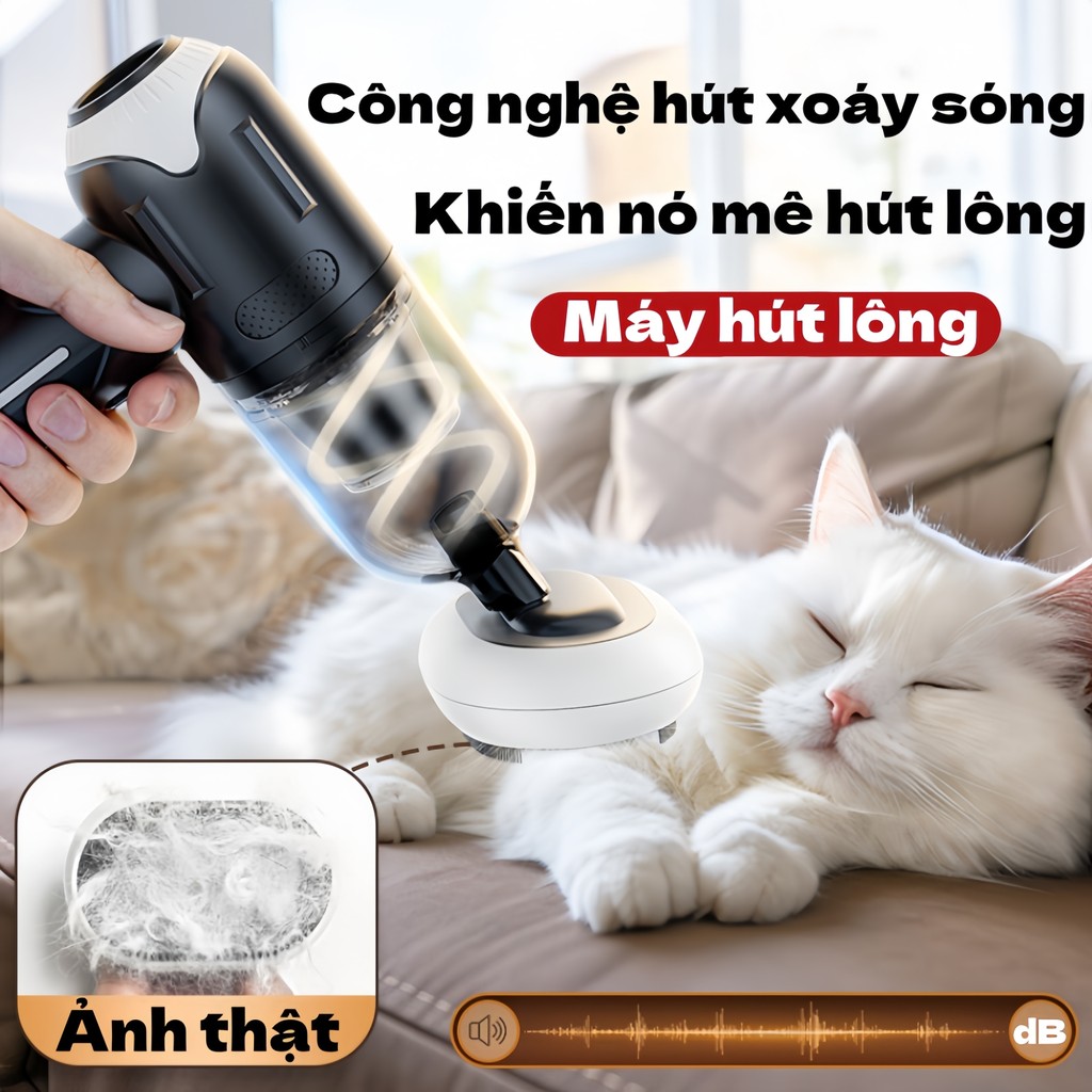 ​Máy Hút Bụi Ô Tô & Hút Lông Thú Cưng - Cầm Tay Không Dây, Hút Bụi Thảm & Khe Hở Đa Năng​
