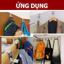 Combo Set Móc Treo Đồ Sau Cánh Cửa, Cánh Tủ Hình Chữ Z - Móc Cài Cửa Treo Quần Áo, Khăn Lau, Ô Dù, Túi Ví-TOOLIX