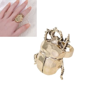 GODD Thủ Công Cicada Côn Trùng Nhẫn Có Thể Điều Chỉnh Kích Thước Hợp Kim Chắc Chắn Phụ Kiện Trang Sức