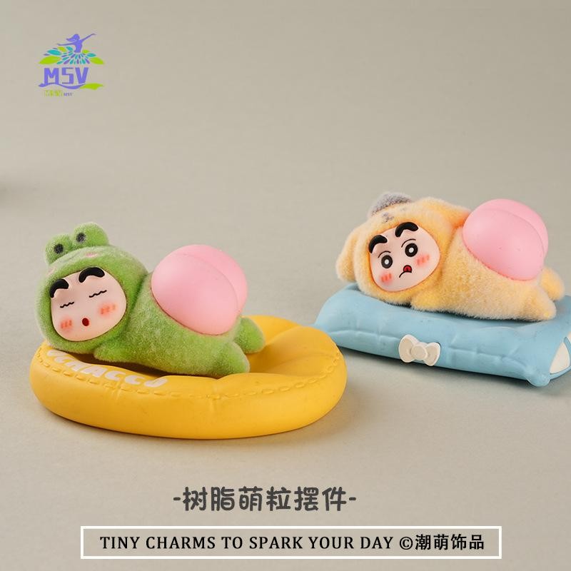 Đồ trang trí hình Crayon Shin-chan bằng nhựa mềm, phù hợp làm đồ handmade DIY