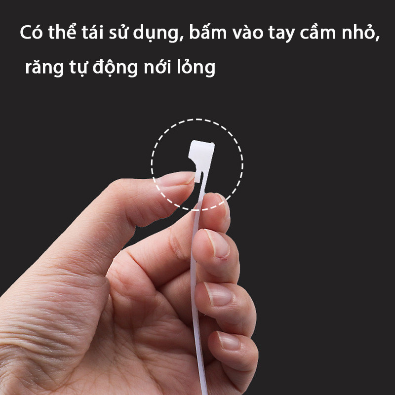 M7 Set 100c dây rút nhựa dẻo chắc, combo 100c dây thít nhựa chất lượng cao đủ size MALAN
