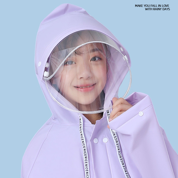 Chất liệu chống nước EVA dày dặn mưa thời trang cho trẻ em, Ba lô chứa đủ loại ba lô, nắp lớn độ phân giải cao