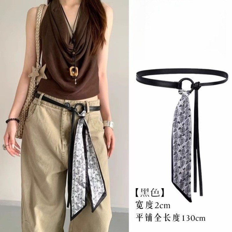 Khăn Lụa Thắt Lưng Phong Cách Mỹ, Phụ Kiên Thời Trang Cho Nữ