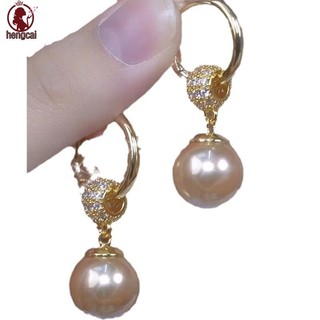 Bông tai tua rua ngọc trai mạ vàng 18K, không gây dị ứng