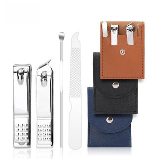 Bộ cắt móng tay bằng thép không gỉ Bộ cắt móng tay Bộ 4 miếng Dụng cụ cắt móng tay Bộ sản phẩm phúc lợi UF9K