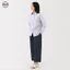 Quần dài phong cách Nhật Bản Muji Style, made từ vải lanh cotton, dài đến mắt cá chân, phù hợp mặc hàng ngày.