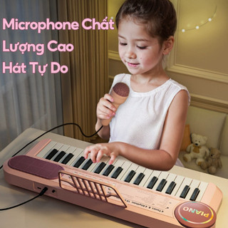 Đàn Piano Điện Tử Cao Cấp Với 37 Phím Bấm,Sử Dụng Sạc USB,Âm Thanh Xung Quanh,Quà Sinh Nhật Cho Trẻ Em