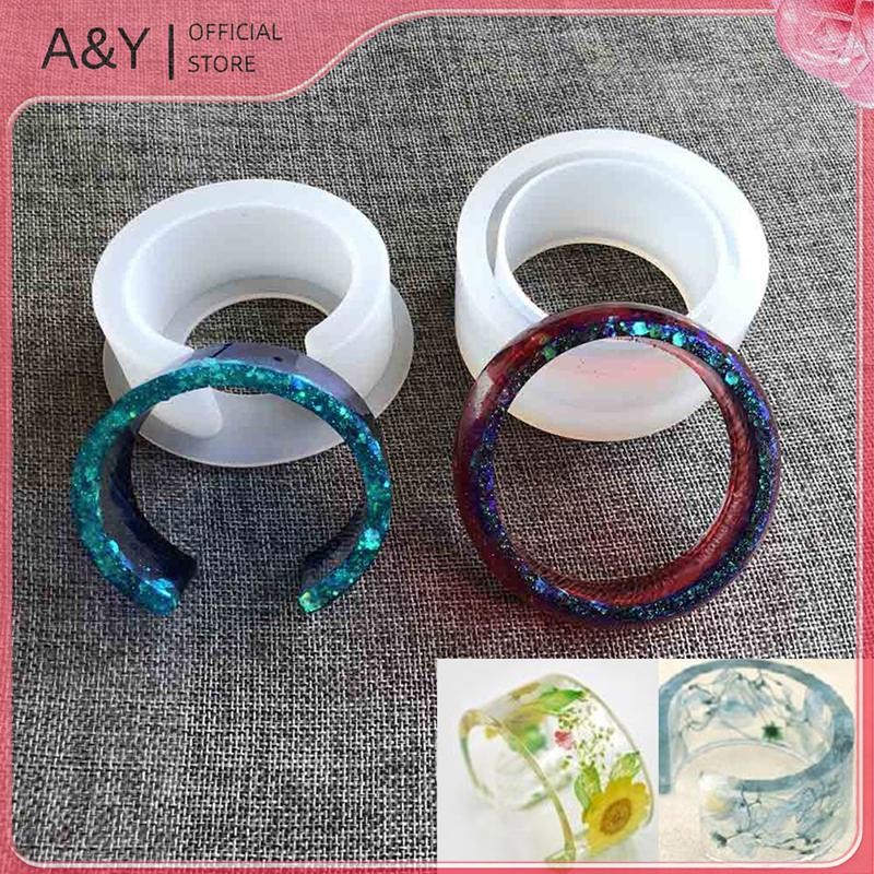 Vòng tay mở cuff silicone khuôn đúc - DIY trang sức