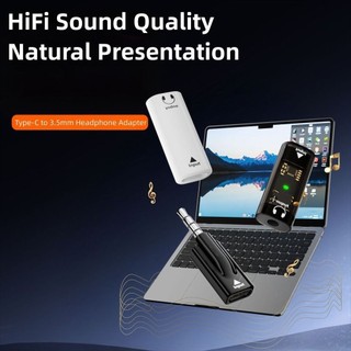 Bộ chuyển đổi USB Type-C sang 3,5 mm TREDDING491, Bộ chuyển đổi âm thanh HiFi Nam sang Nữ, Bộ chuyển đổi DAC đa năng Không trễ Cắm và chạy Đầu nối USB-C sang AUX cho điện thoại Máy tính bảng máy tính xách tay