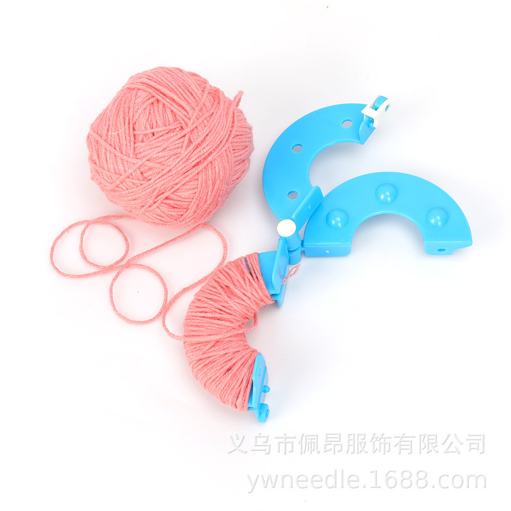 Hàng sẵn có Dụng cụ đan kiểu mới Máy làm bóng len Pompom đóng hộp cho máy làm bóng sợi 4 mẫu Gói DY010 L4EM