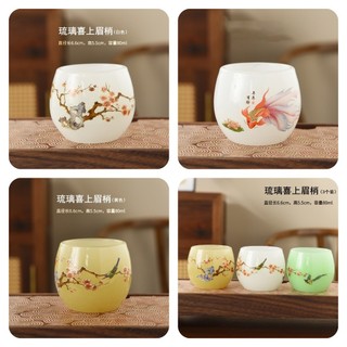 Chén Ngọc Lưu Ly Cao Cấp Dùng Thưởng Trà Dung Tích 80 ml