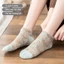 Set 5 đôi tất hoa cổ ngắn nữ hoạ tiết hoa cỏ dễ thương, chất liệu cotton dày dặn thoáng khí, giữ ấm siêu tốt mùa đông.