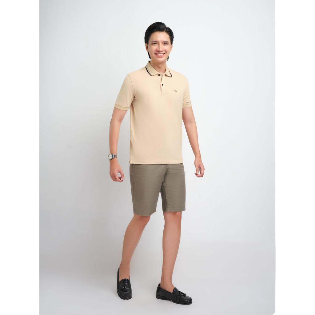 Quần Short Khaki VIETTIEN SMART CASUAL vải Cotton form REGULAR FIT VT00000521