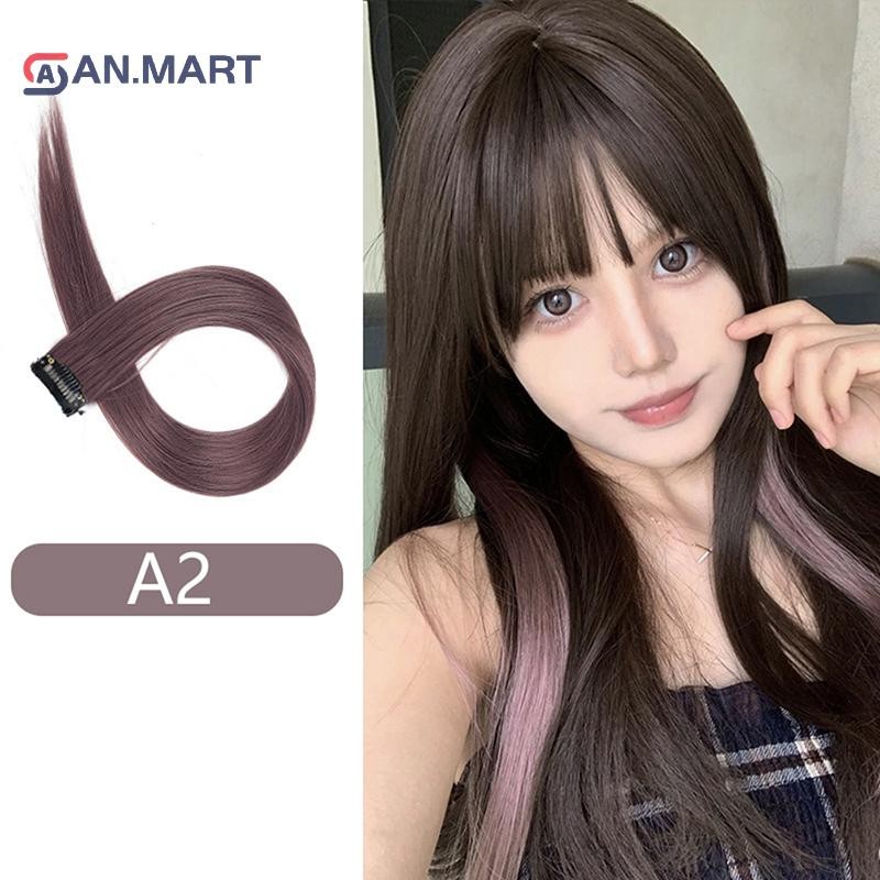 Bigdealssuper 60cm Tóc Nối Dài Kẹp Tóc Trong Tóc Dài Thẳng Tai Tóc Giả Kẹp Tổng Hợp Phần Nối Tóc Phụ Kiện Tóc Kẹp Tóc Siêu