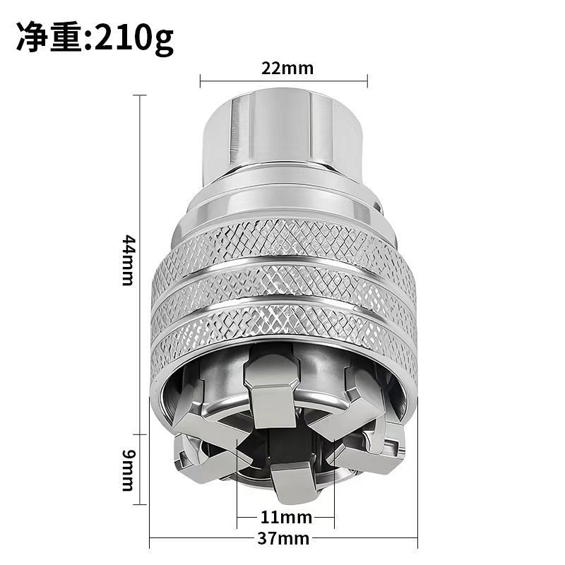 Ổ cắm đa năng Magic 10mm-19mm Ổ cắm cờ lê Ratchet có thể điều chỉnh đa chức năng Ổ cắm ma thuật