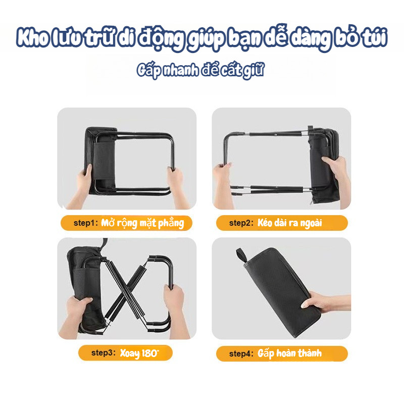 Ghế gấp ngoài trời，Ghế gấp di động，Ghế cắm trại dã ngoại，Ghế câu cá，GBền bỉ, chống thấm nước, dễ lau chùi