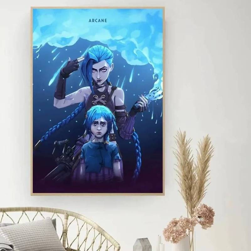 Liên Minh Huyền Thoại Hai Thành Phố Poster Phim Vintage Tranh Canvas Nghệ Thuật Treo Tường