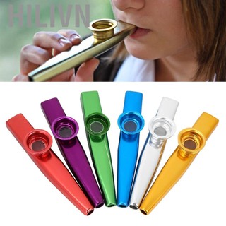 hilivn Hợp kim nhôm Kazoo di động Đối tác nhạc cụ dễ học để đi du lịch và đốt lửa trại